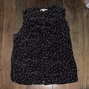 Gerard Darel Black Silk Blouse Top. Size 38